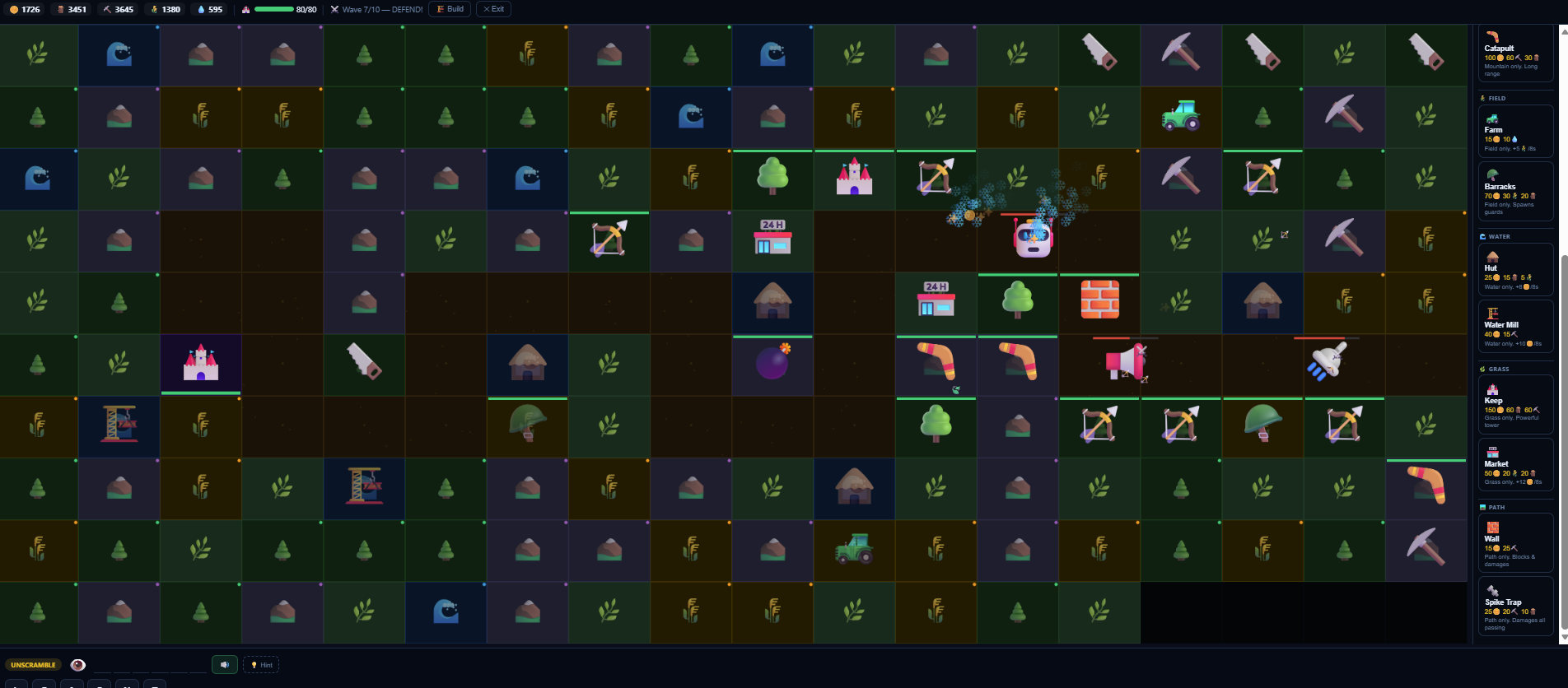 Word Realm tower defence